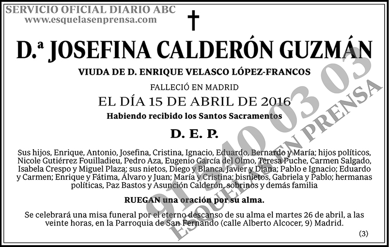 Josefina Calderón Guzmán